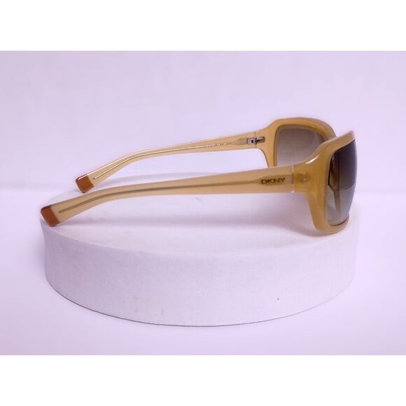DKNY DY4002 3028/13 62-16-120 Honey with Brown Fade Lens Wrap Sunglasses - Picture 4 of 13